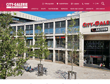Tablet Screenshot of city-galerie-wolfsburg.de